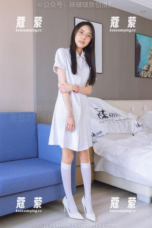 BoBoSocks袜啵啵 - 灰丝不简单：稚予的脚尖加固款给你不同的‘原图’体验！