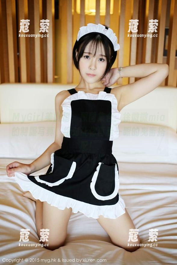MyGirl美媛馆 - 原图集合：徐微微mia的制服写真，绝对让你再看一眼的鬼畜搭配！